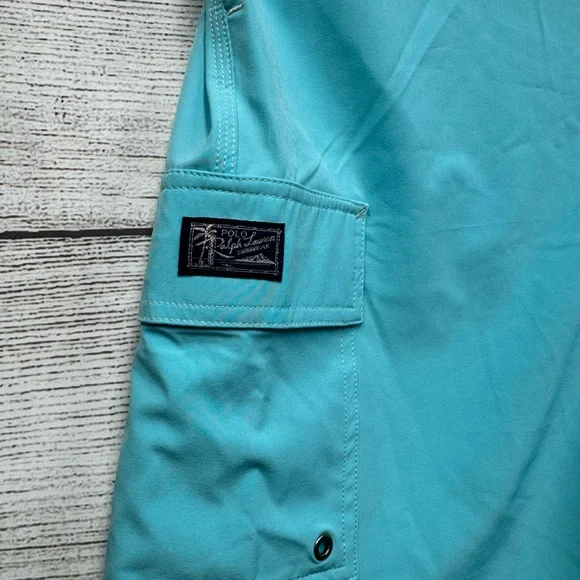 New Polo Ralph Lauren Men’s Classic Turquoise Swim Trunks Shorts $75 Size XL - Picture 3 of 6